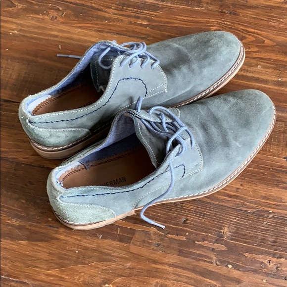 ben sherman distressed suede oxford